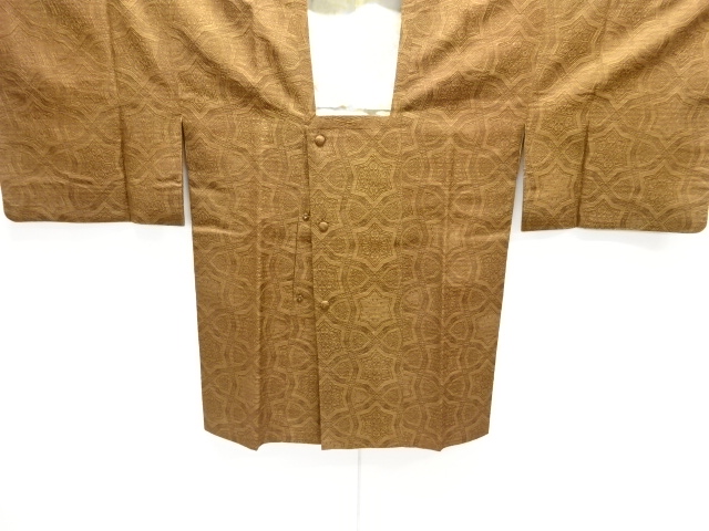 抽象模様織り出し道行コート